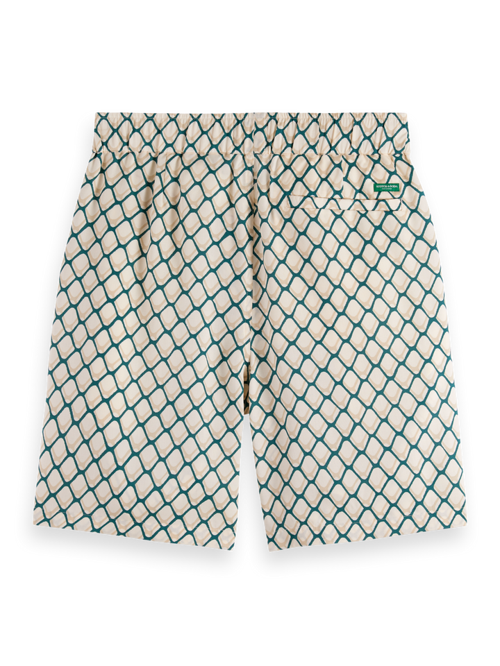 Fave - Printed Tencel relaxed fit bermuda short