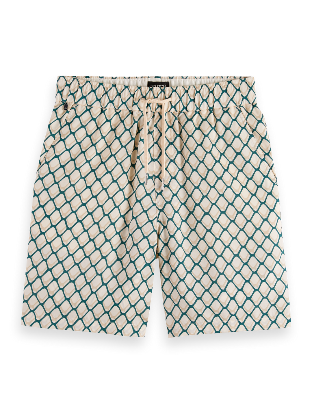 Fave - Printed Tencel relaxed fit bermuda short