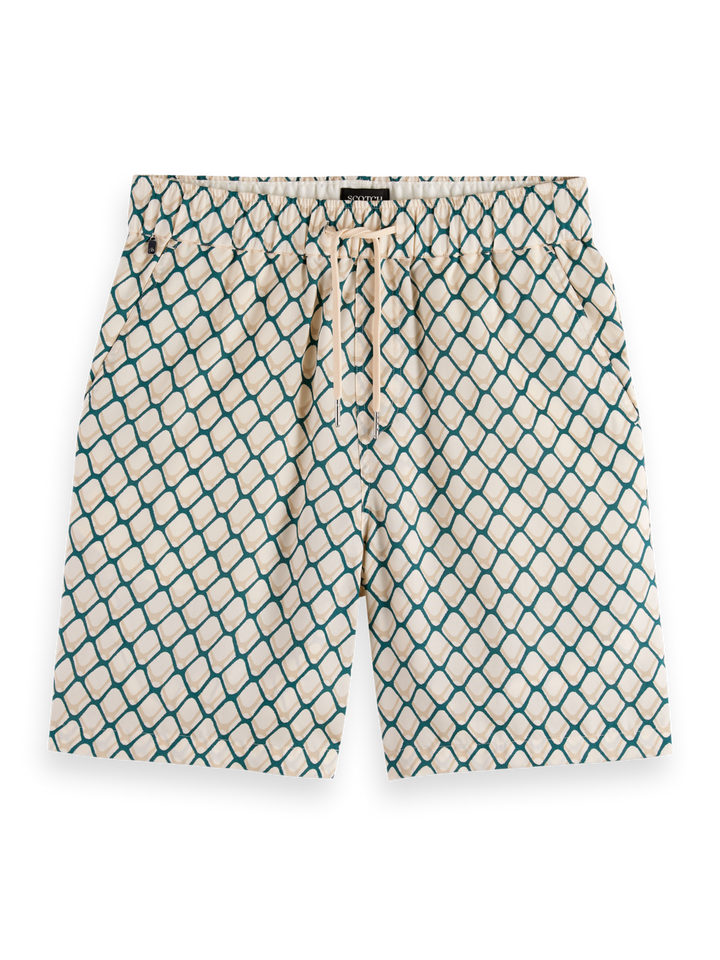 Fave - Printed Tencel relaxed fit bermuda short