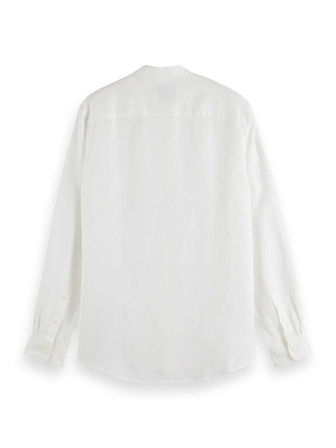Essentials Collarless Linen Shirt