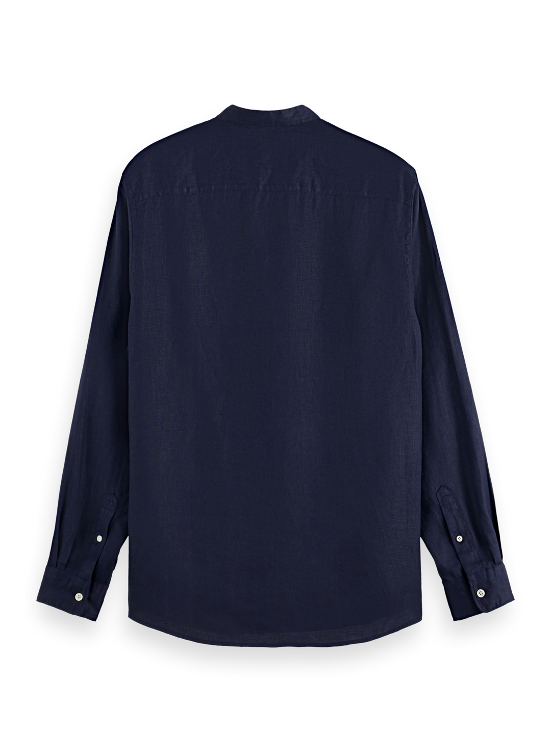 Essentials Collarless Linen Shirt