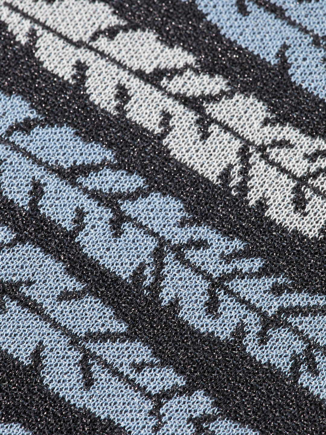 Lurex jacquard knitted tee