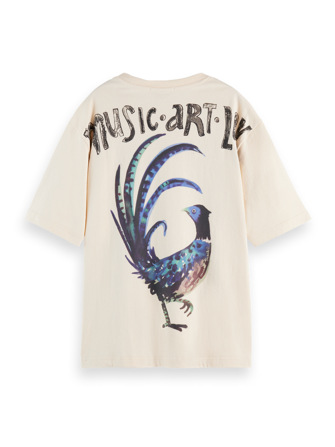 Loose-fit T-shirt with front and back artwork