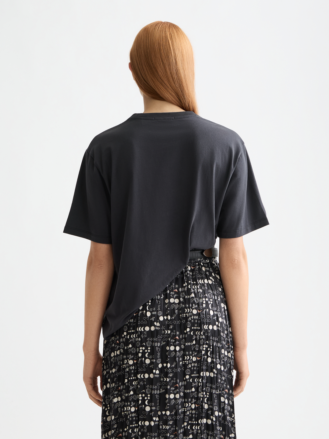 Loose fit T-shirt with leopard artwork