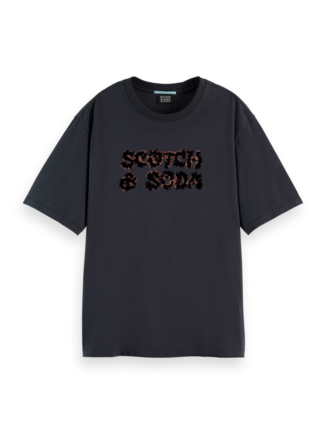 Loose fit T-shirt with leopard artwork