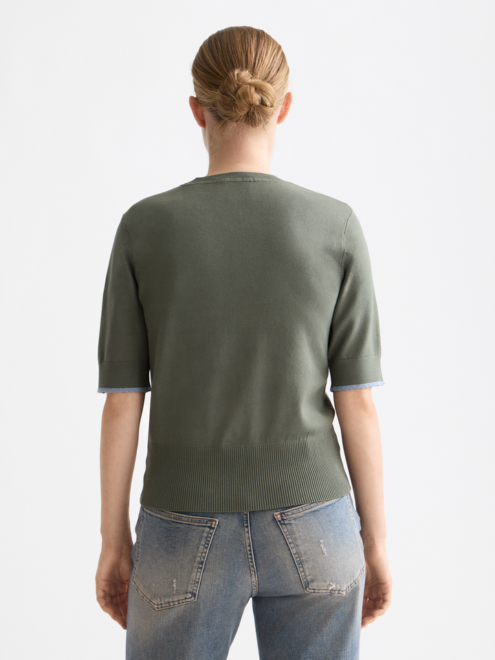 Crew Neck Short Sleeve Pullover