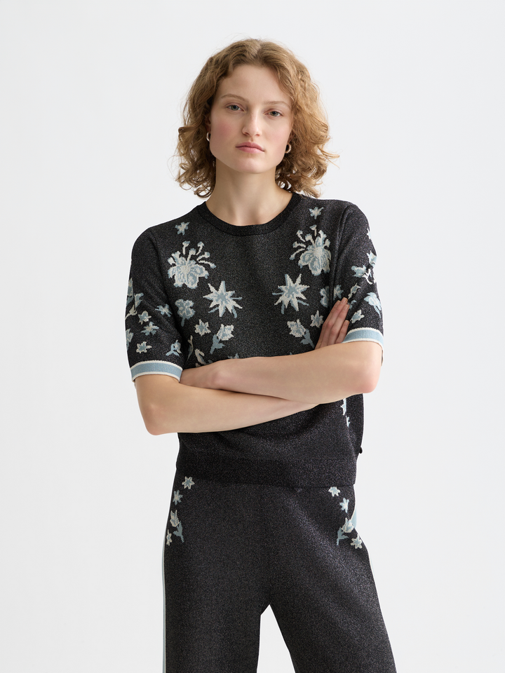 40 Years Jacquard Short Sleeve Pullover