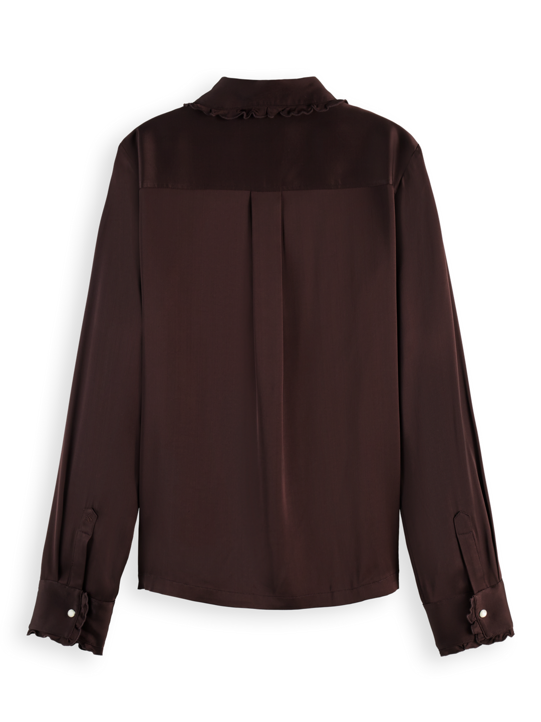 Regular fit shirt with ruffle