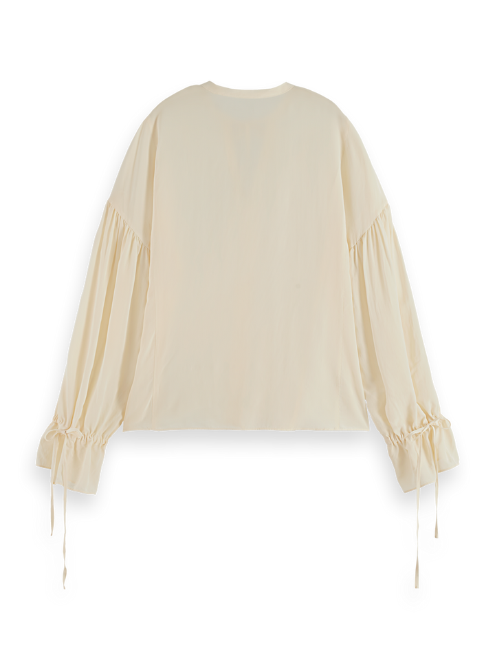 Easy top with draw string cuffs