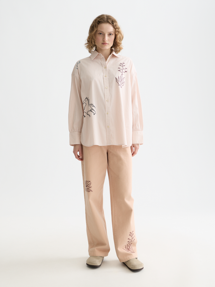Embroidery girlfriend shirt