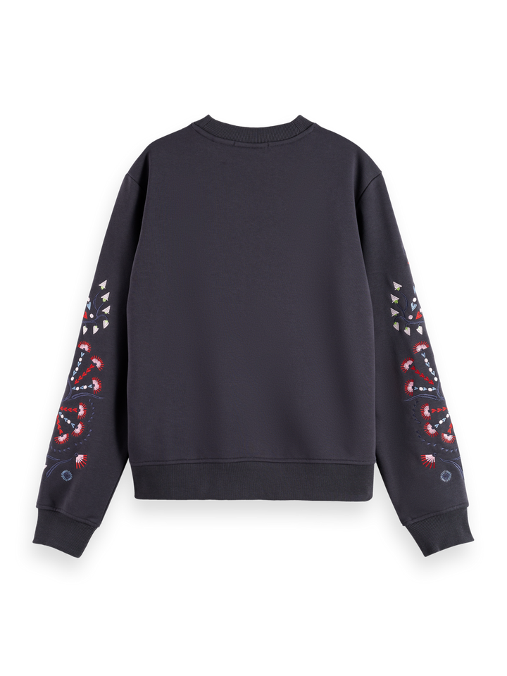 Embroidered regular fit sweatshirt