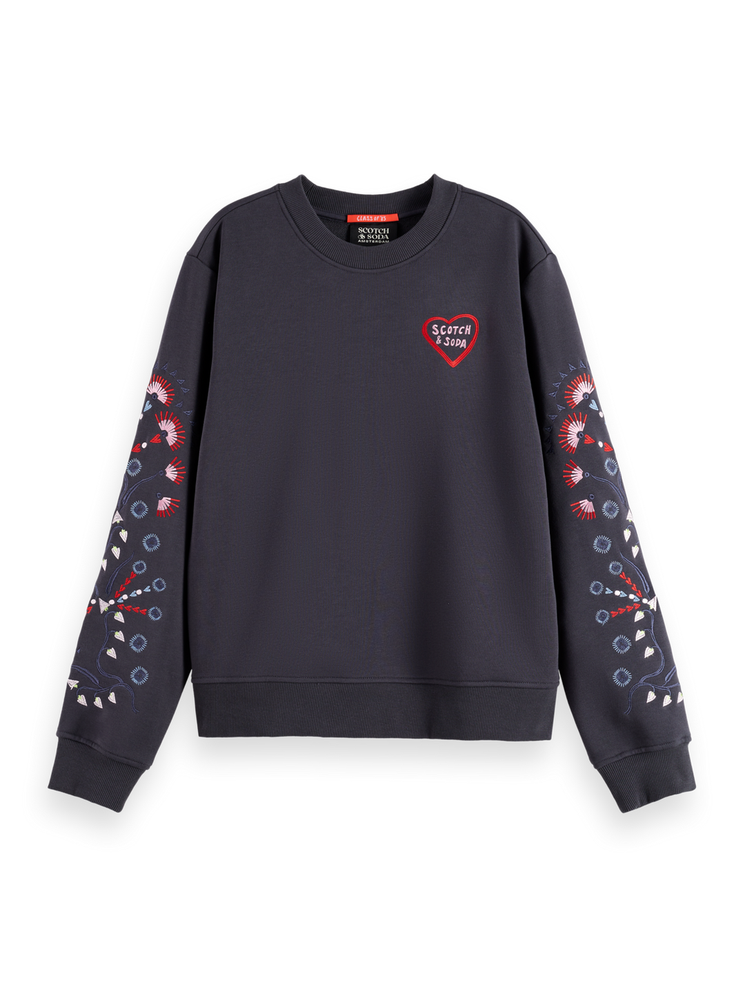 Embroidered regular fit sweatshirt