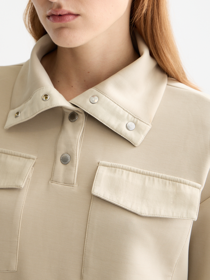 Tencel utility sweatshirt