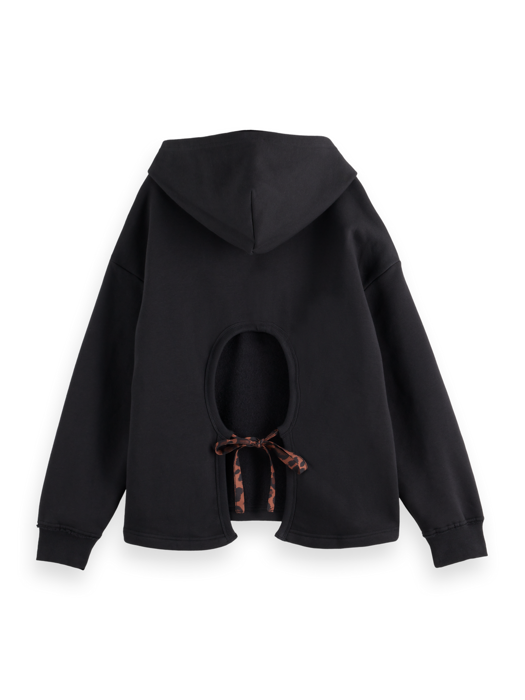 Hoodie with open back