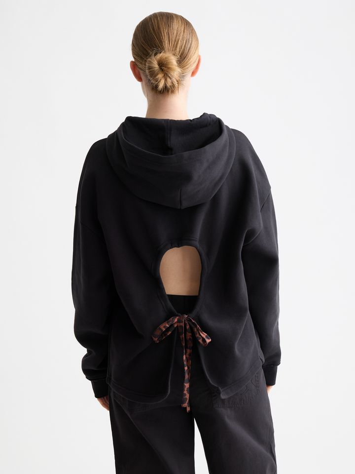 Hoodie with open back