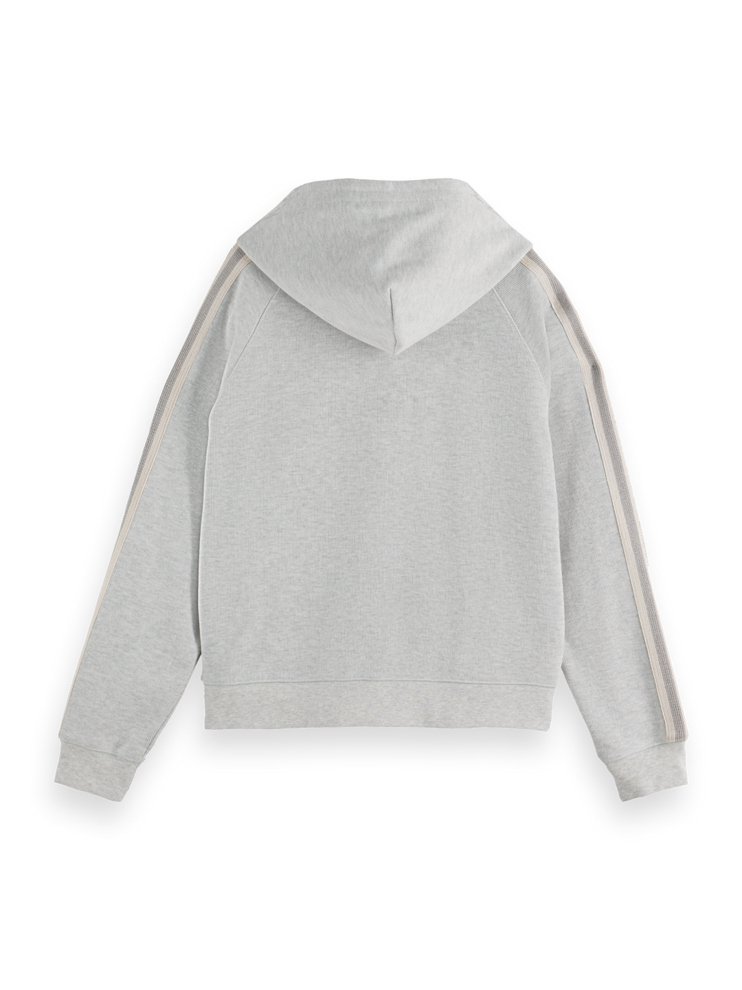 Zip through interlock hoodie