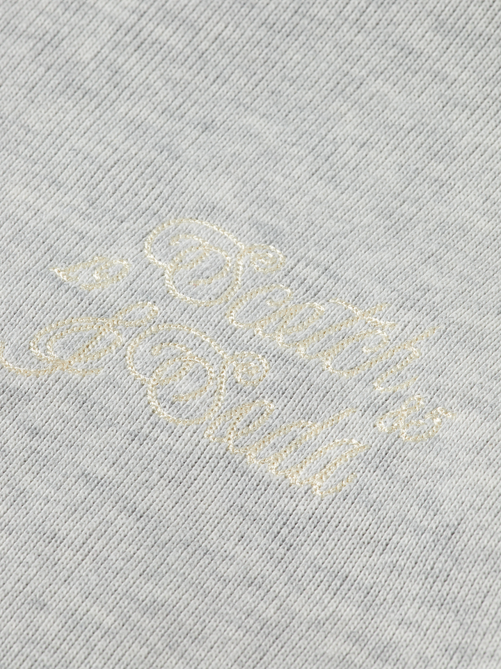 Zip through interlock hoodie