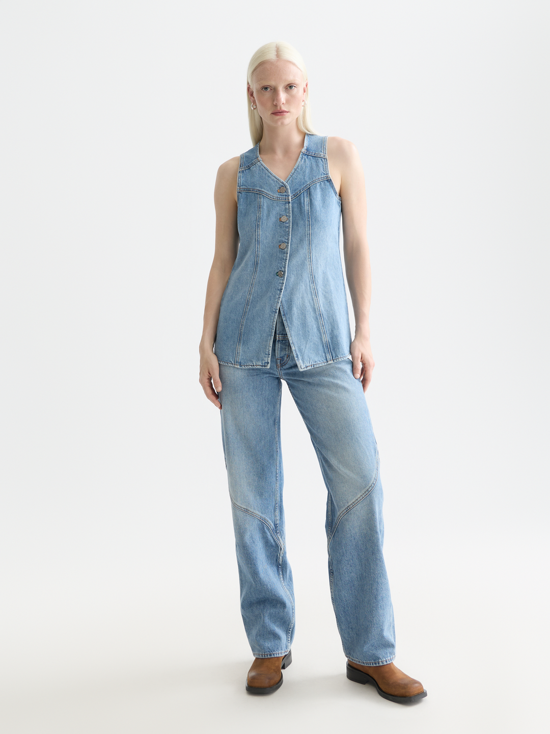 Western Denim Top