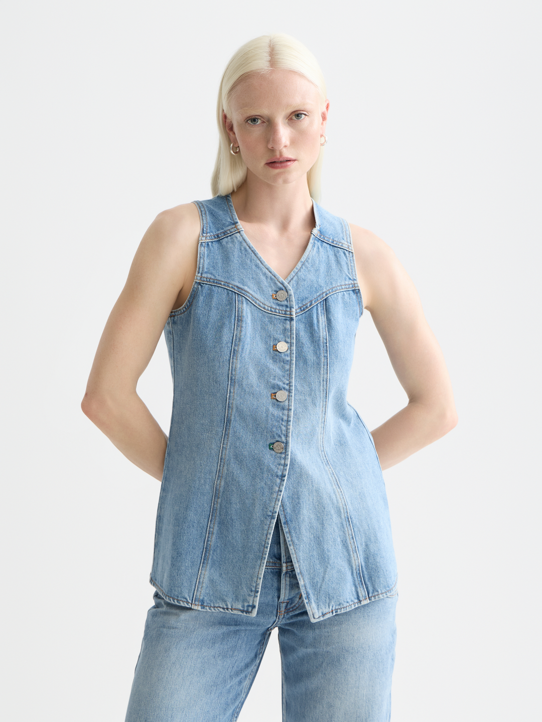 Western Denim Top