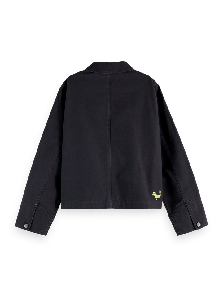Washed workwear jacket