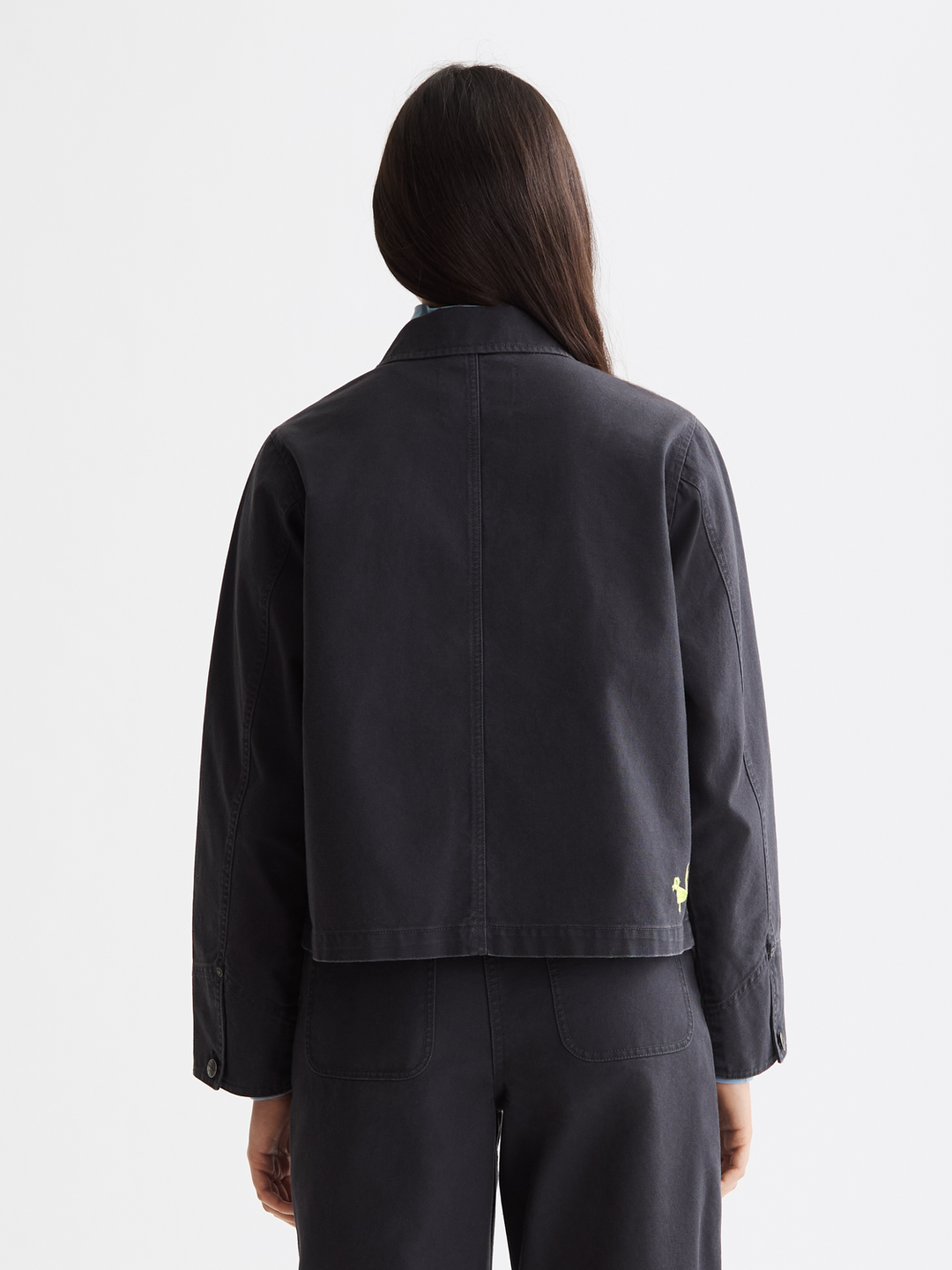 Washed workwear jacket