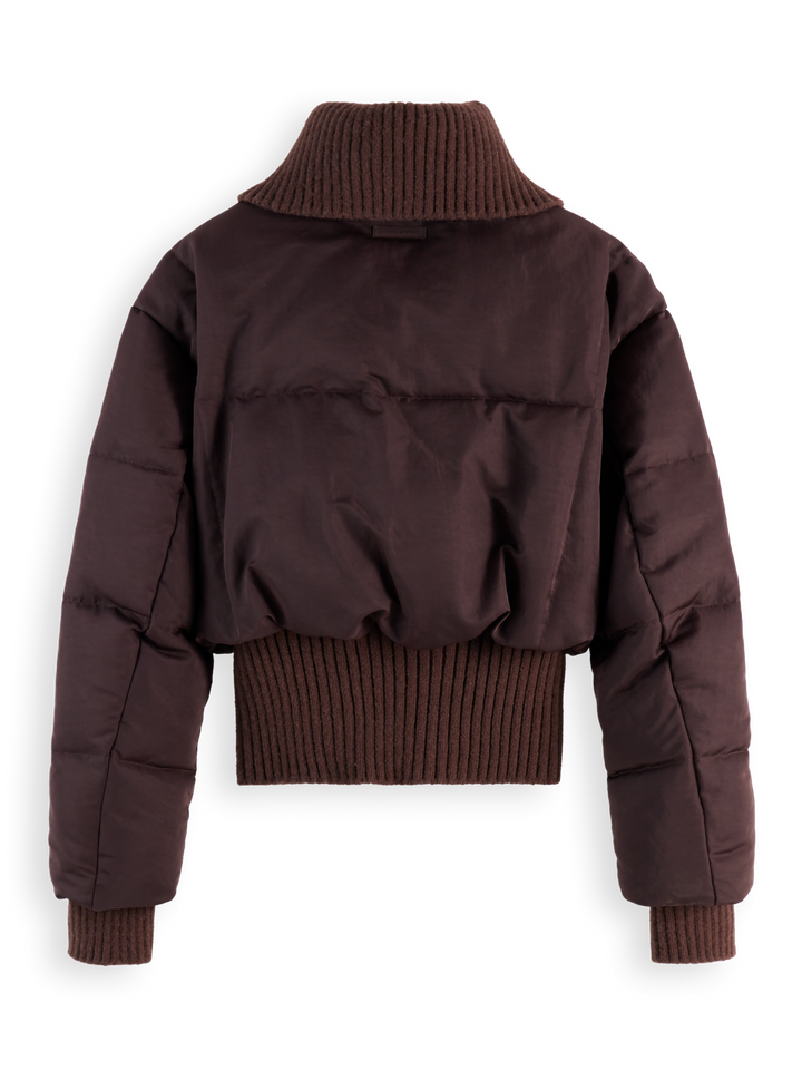 Aviator collar puffer