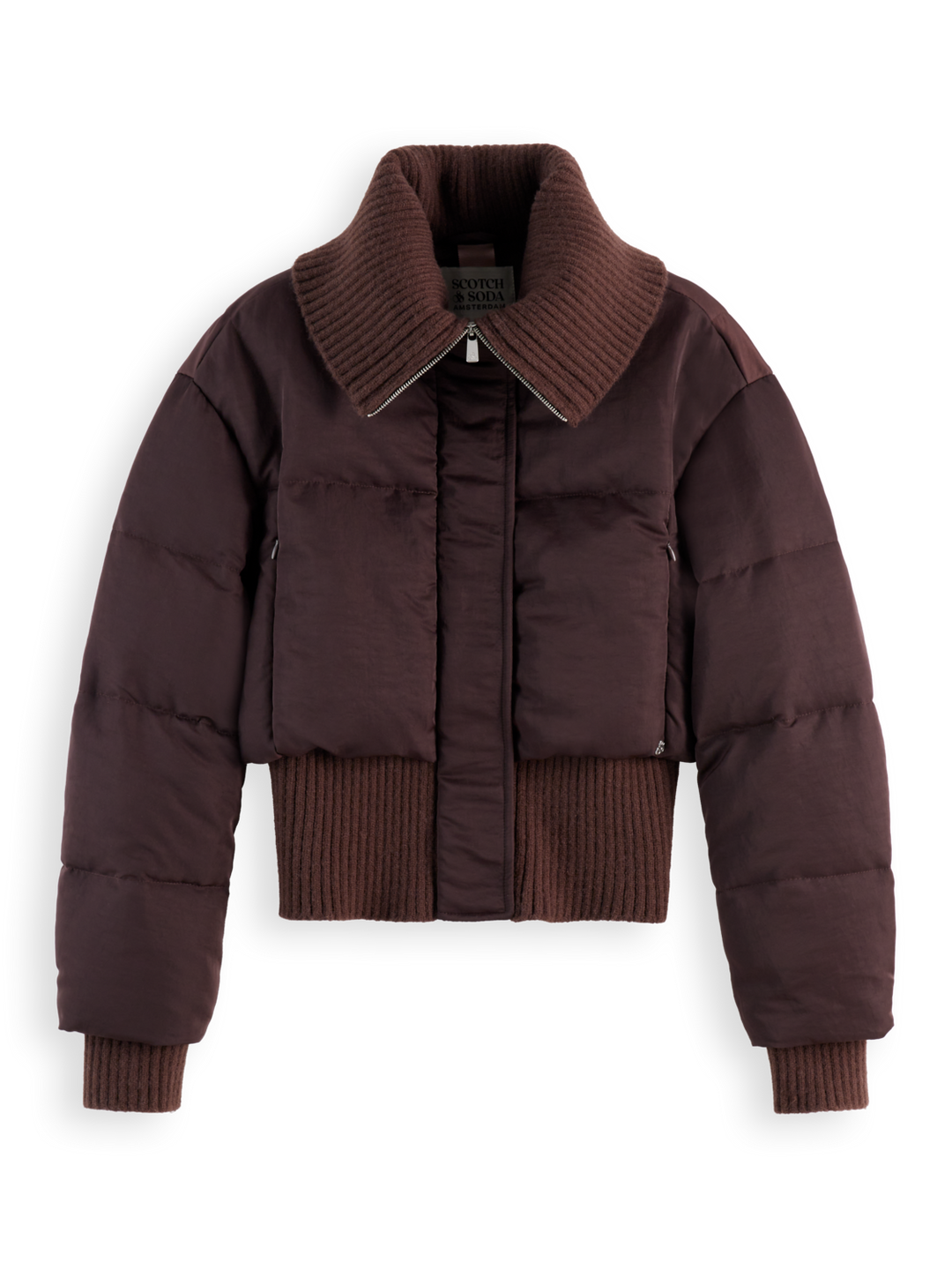 Aviator collar puffer