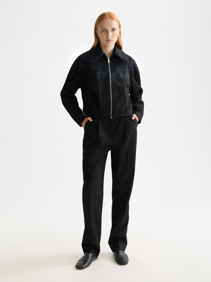 Embroidered bomber