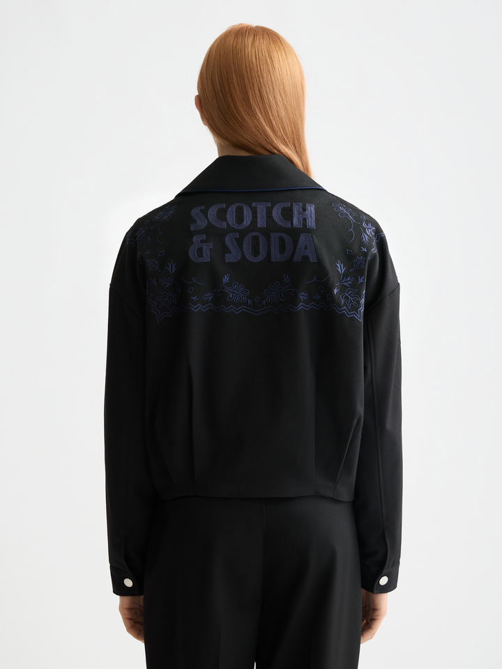 Embroidered bomber