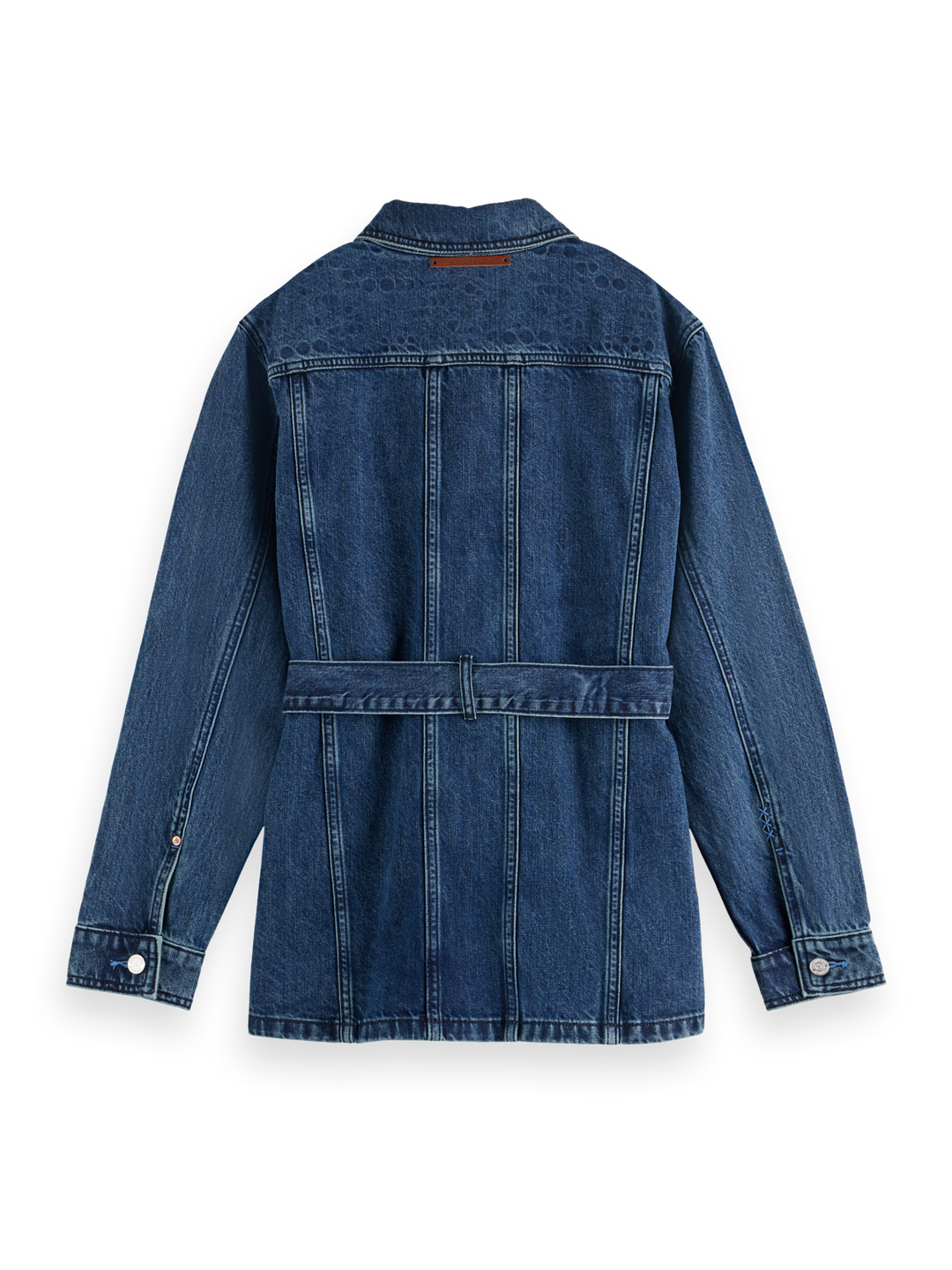 Hooded denim jacket — Black Snow