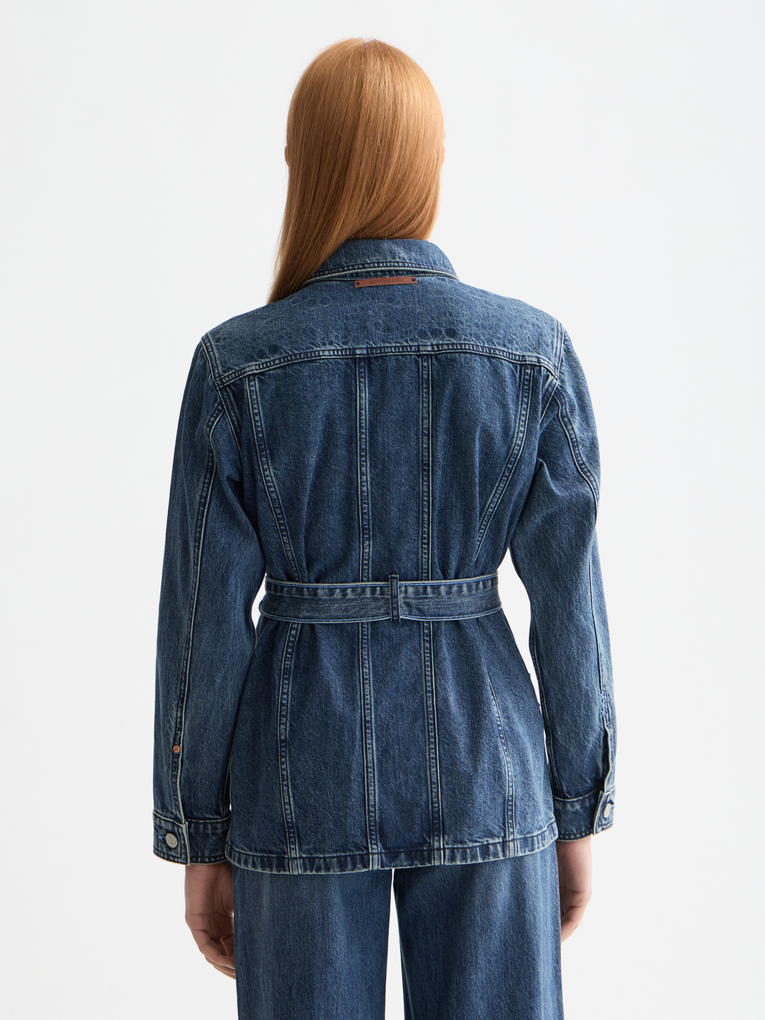 Hooded denim jacket — Black Snow