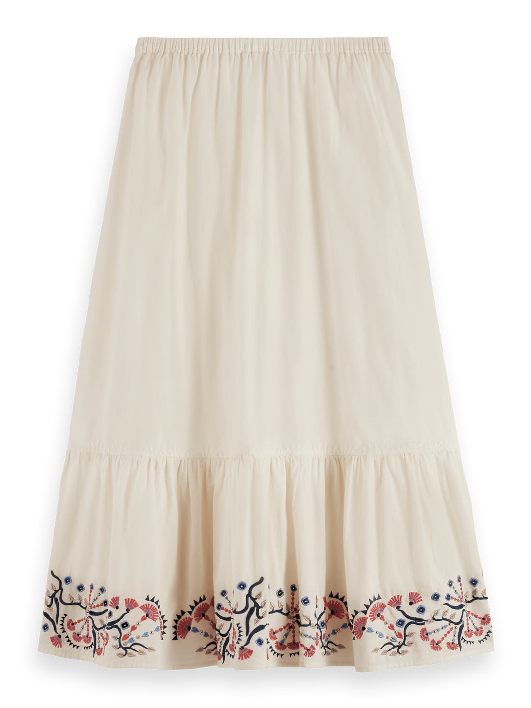 Embroidered maxi skirt