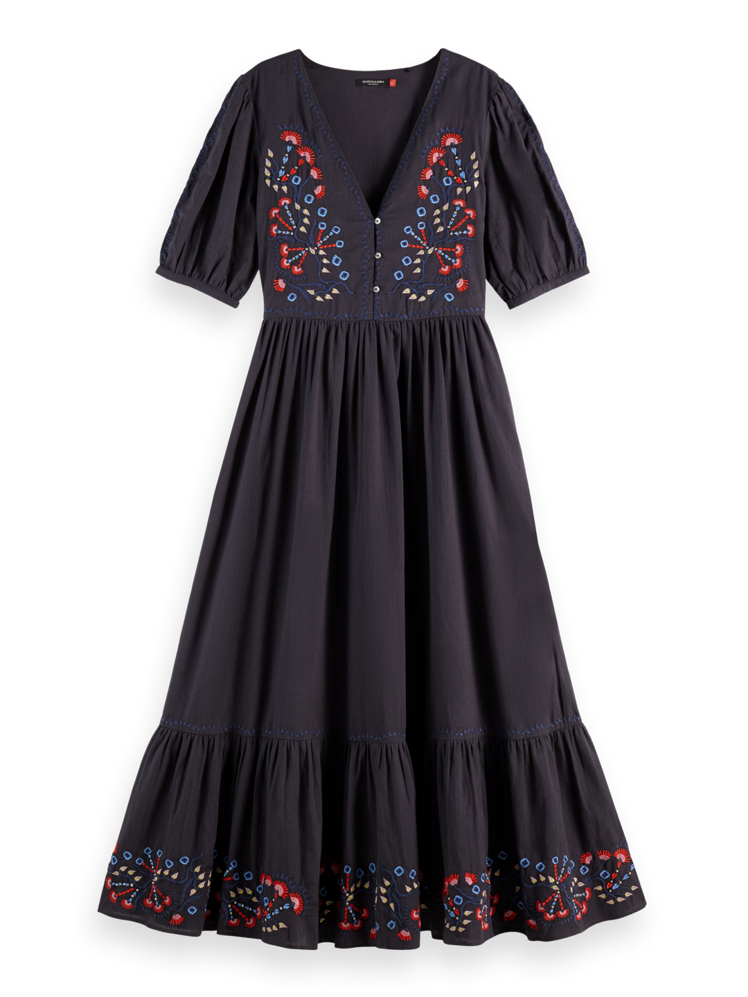 Embroidered maxi dress