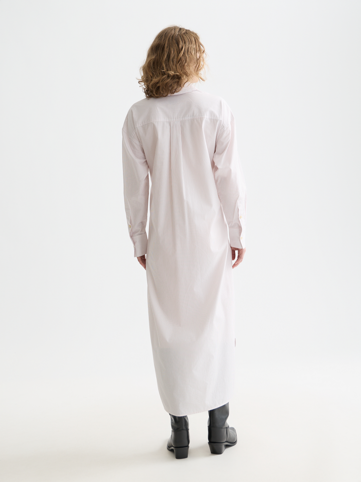 Relaxed Tie Shirt Dress