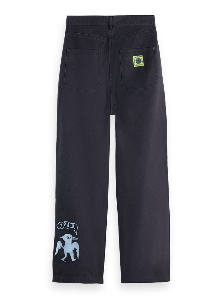 Raine-High rise wide leg washed pants