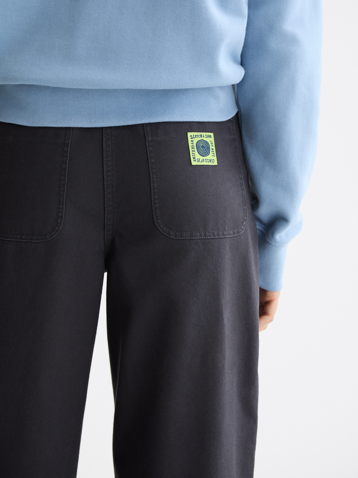 Raine-High rise wide leg washed pants