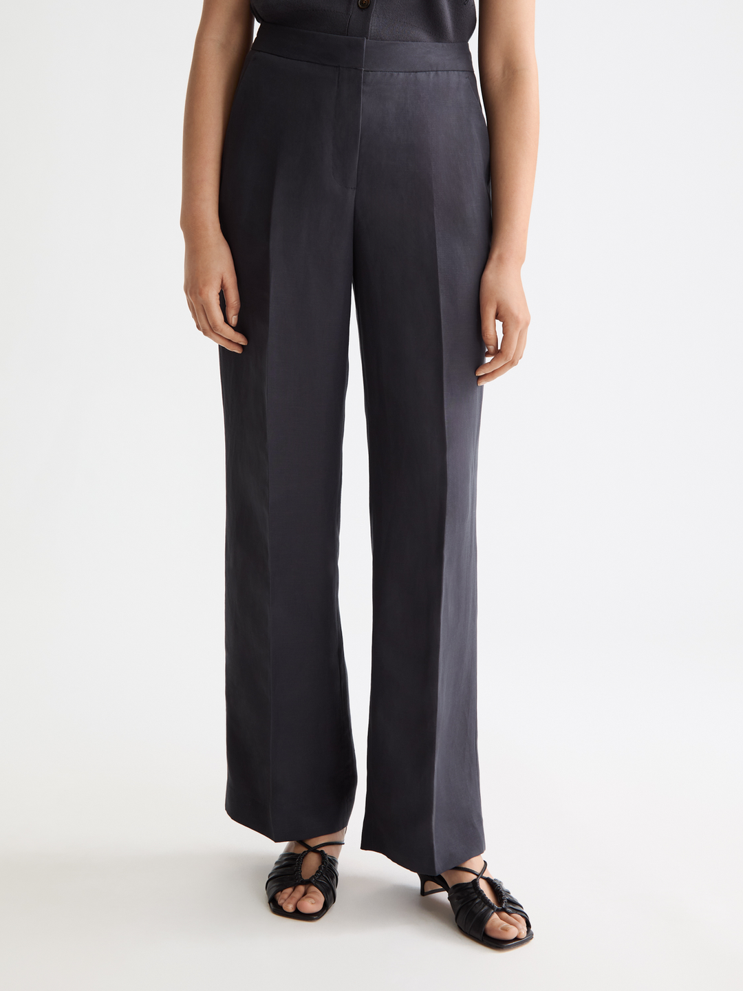Edie-high rise wide leg drapey pant
