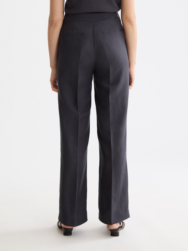 Edie-high rise wide leg drapey pant