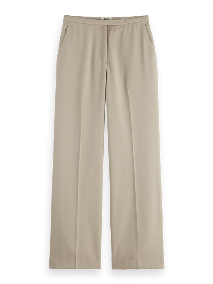 Edie high rise wide leg gabardine pant