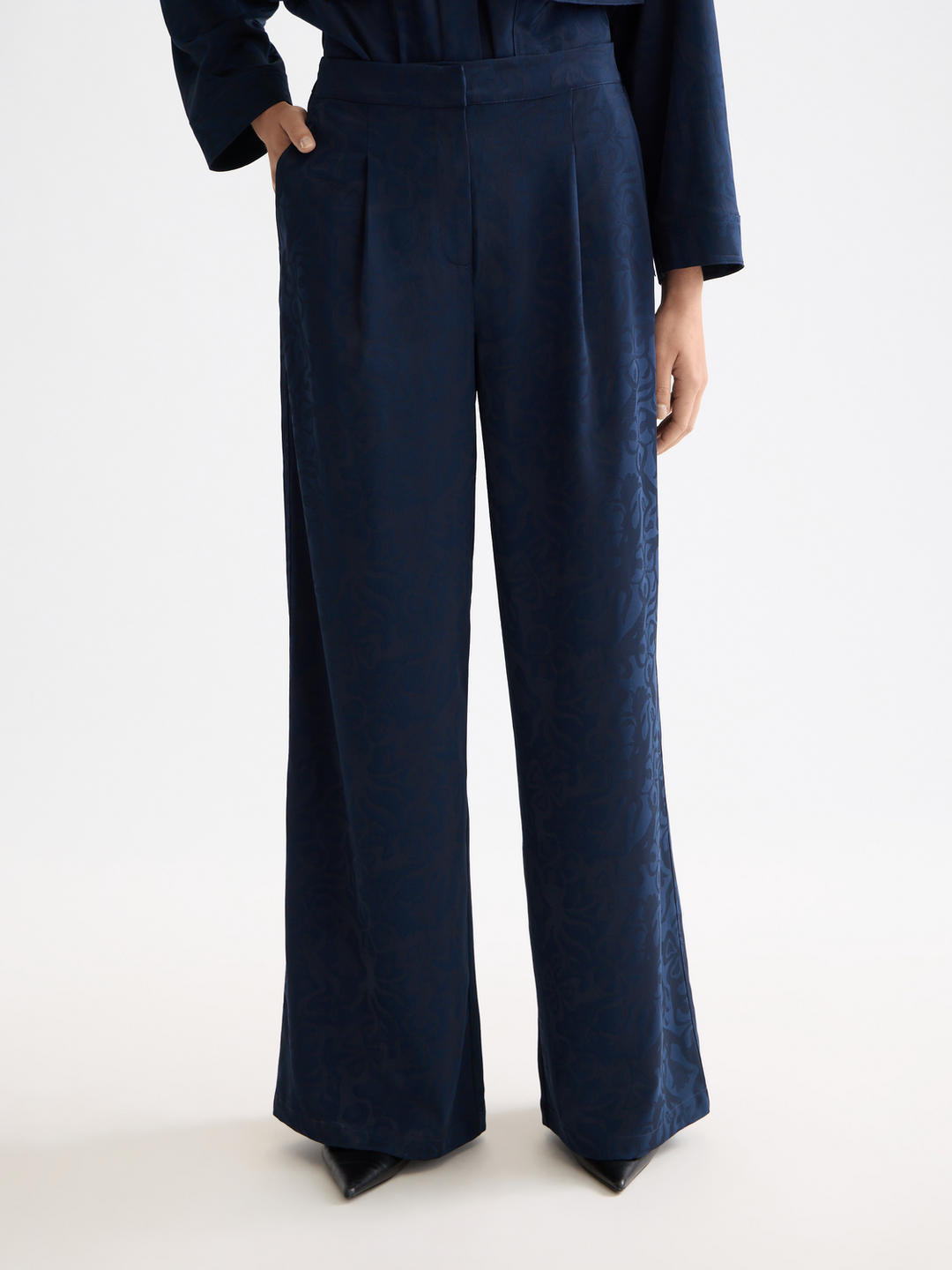 Eleni high rise wide leg pyjama pants