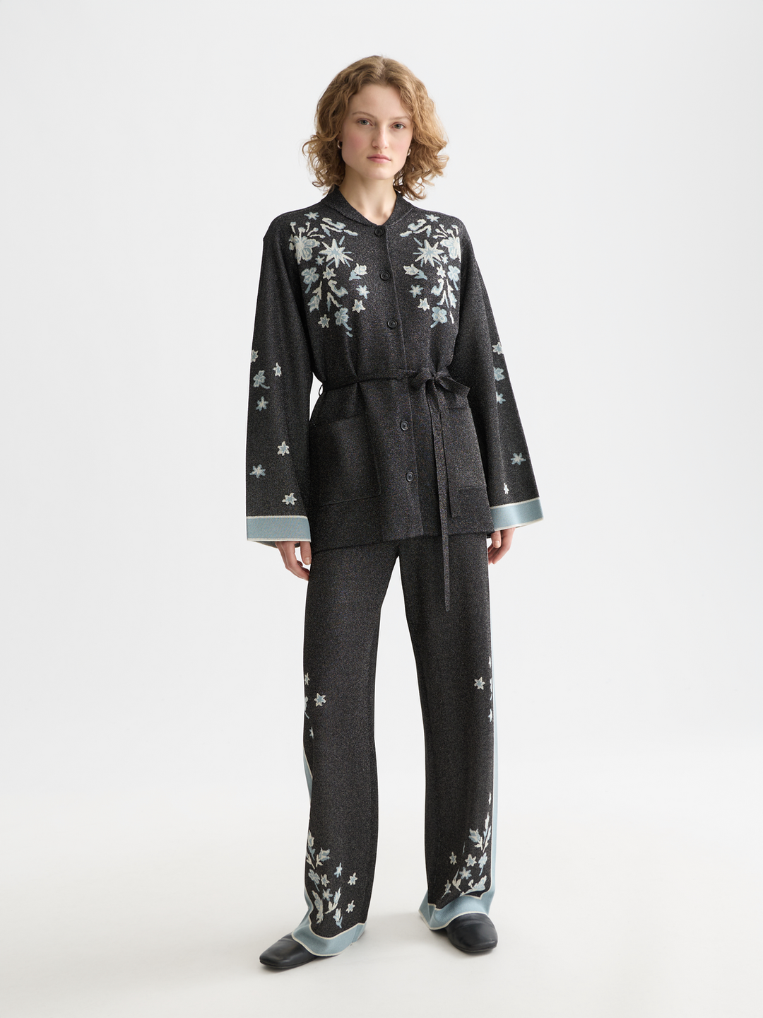 40 Years Jacquard Knitted Trousers