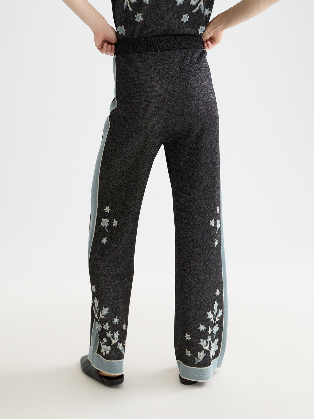 40 Years Jacquard Knitted Trousers