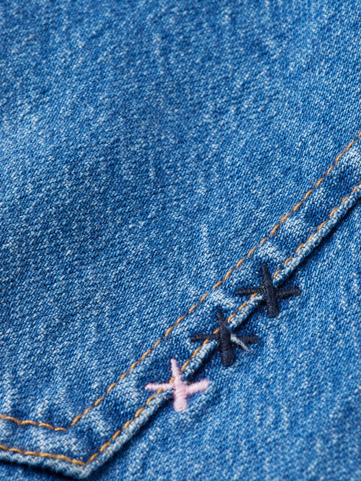 The Wave custom cropped wide leg jeans — Art from the Heart