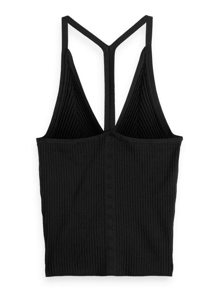Rib racer knitted tank