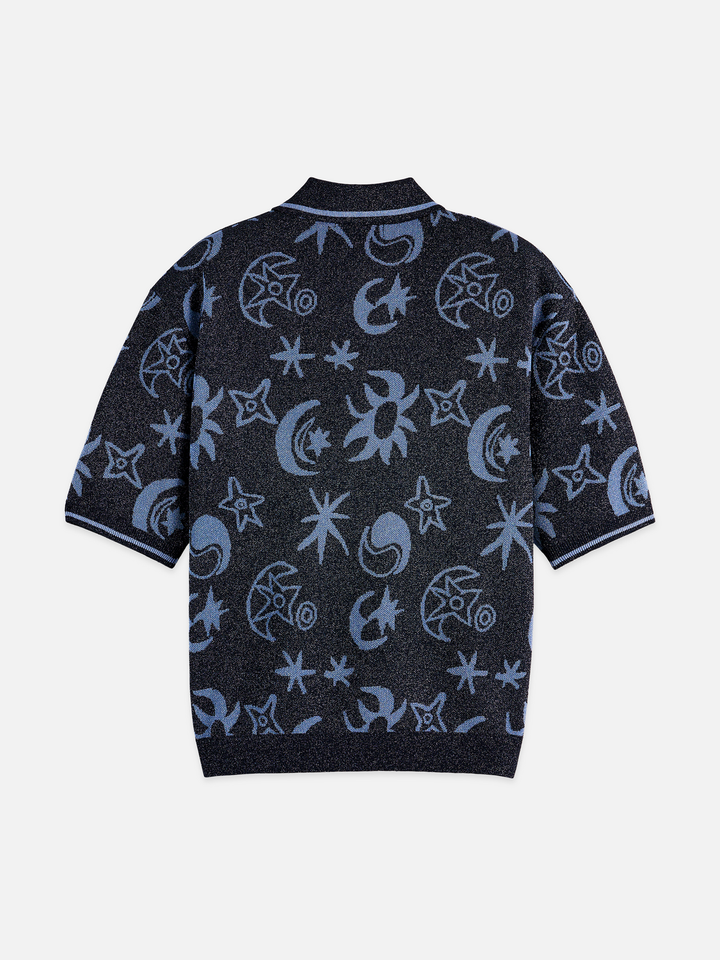 Jacquard Short Sleeve Pullover