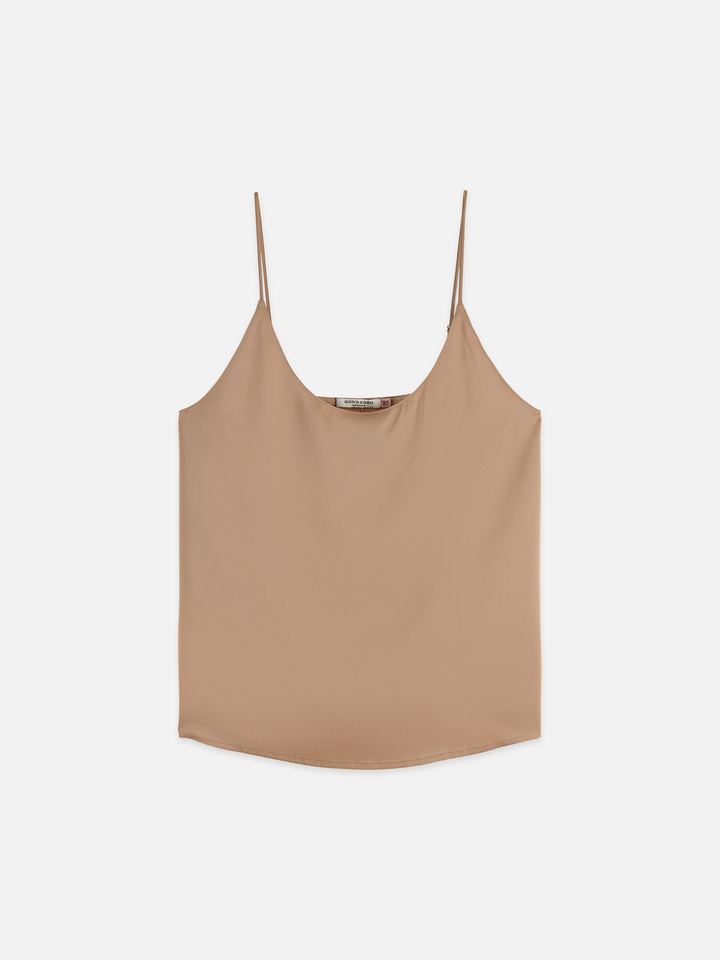 Singlet Woven Front Jersey Back Tank