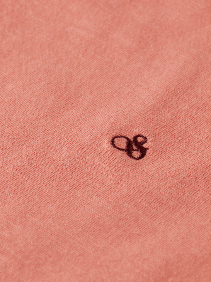 V-Neck T-Shirt With Ampersand Embroidery
