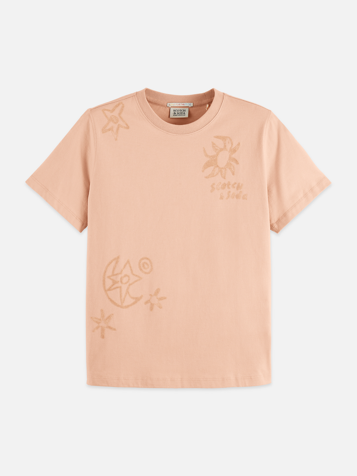 Regular Fit T-Shirt With Flock Print