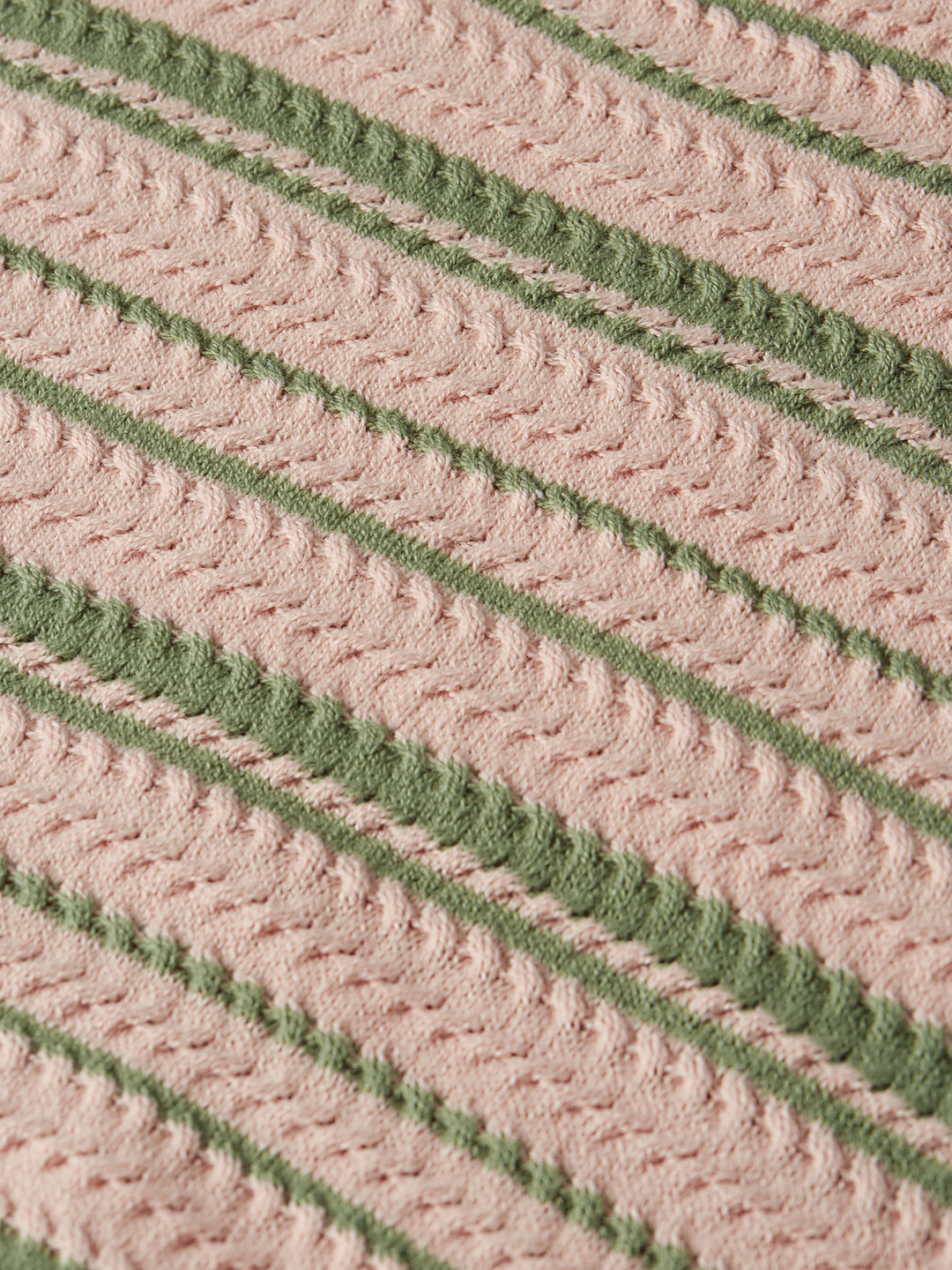 Textured stripe knitted tee
