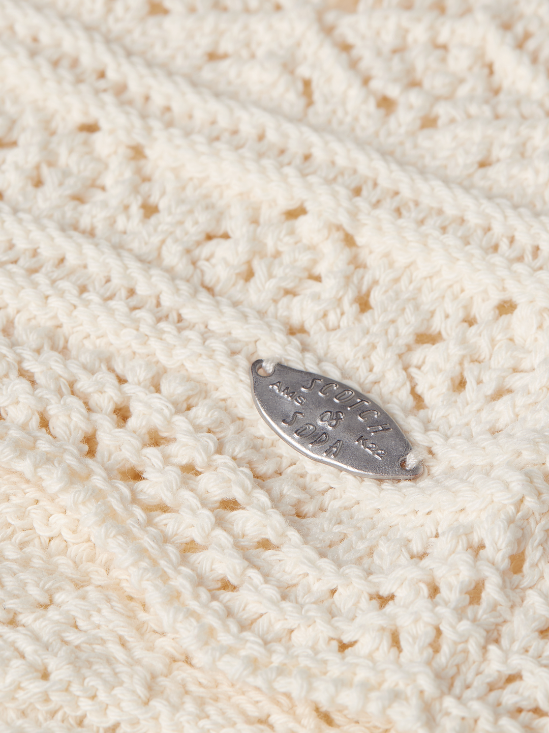 Pointelle knitted vest